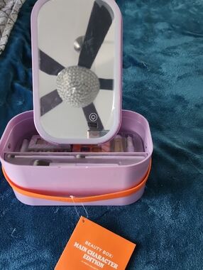 Ulta Beauty Lavender Makeup Beauty Box with Orange Accent